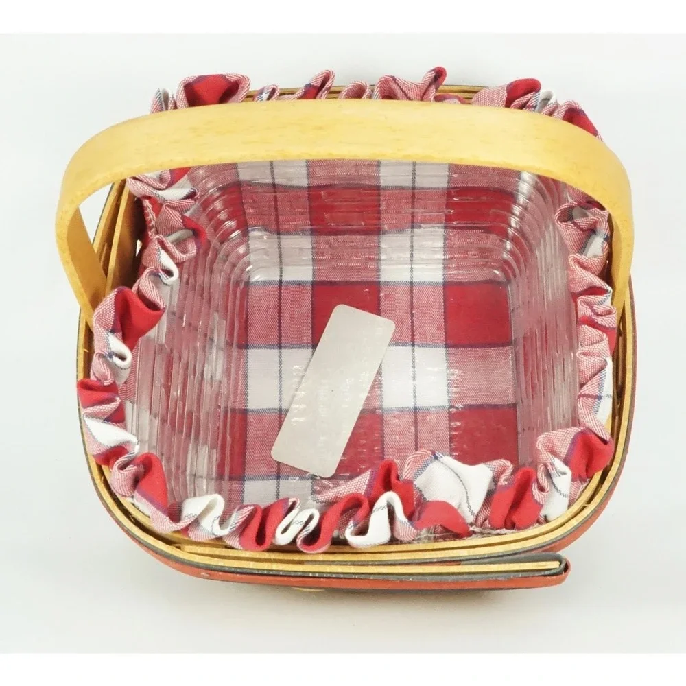 Longaberger 2001 Strawberry Basket Combo Liner Protector All-American Collection
